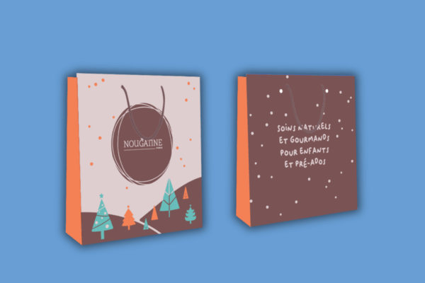 Sac de Noël Orange
