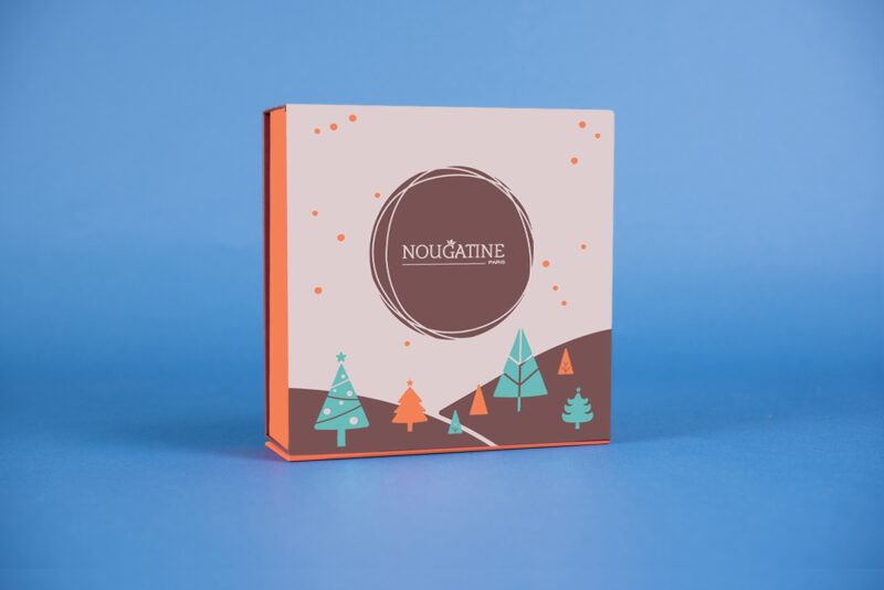 Coffret vide Noël Orange